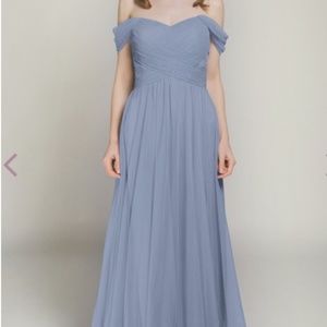 Dusty Blue Bridesmaids Dress